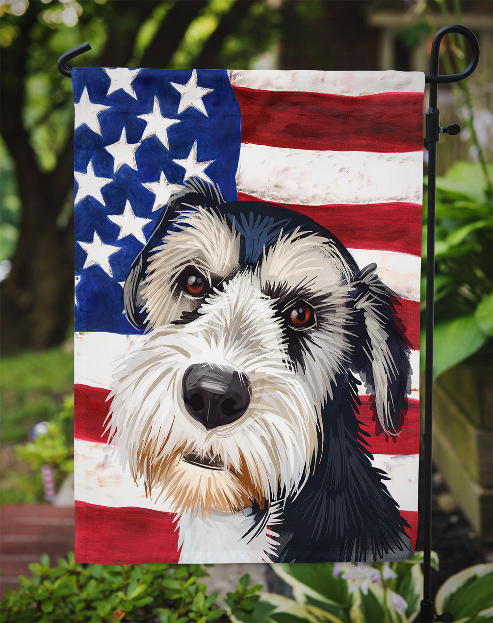 Griffon Nivernais Dog American Flag Flag Garden Size CK6554GF