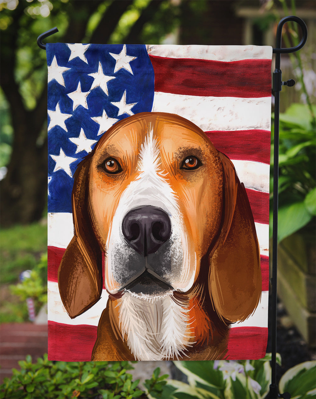 Hamiltonstovare Dog American Flag Flag Garden Size CK6556GF