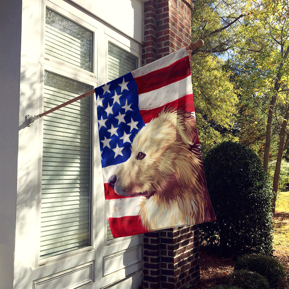 Himalayan Sheepdog Dog American Flag Flag Canvas House Size CK6559CHF