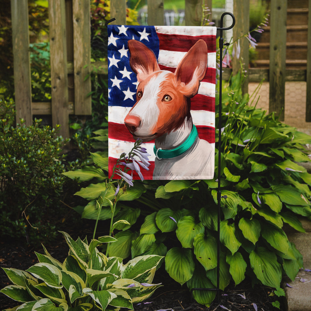 Ibizan Hound Dog American Flag Flag Garden Size CK6565GF
