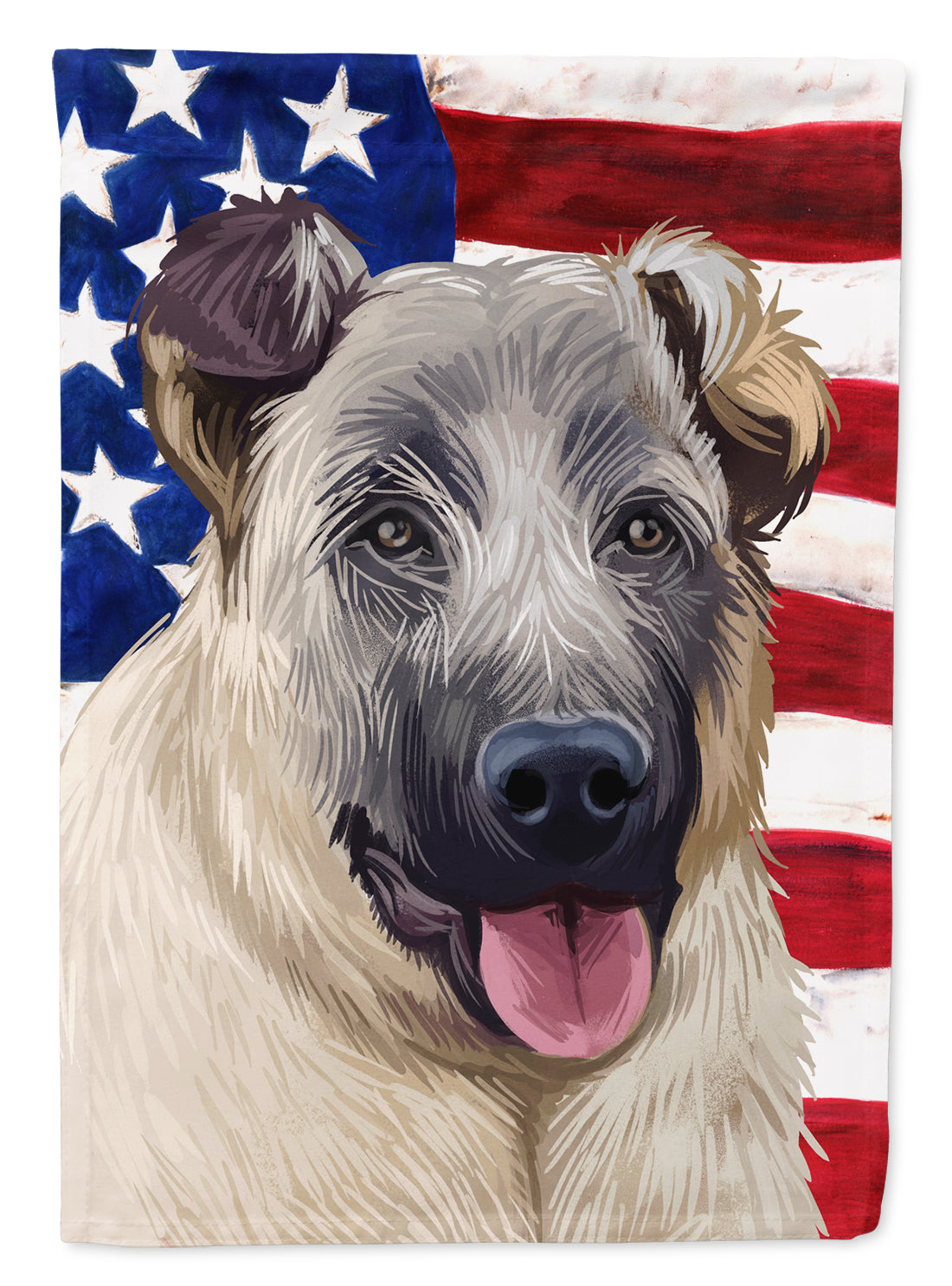 Kangal Dog American Flag Flag Canvas House Size CK6584CHF