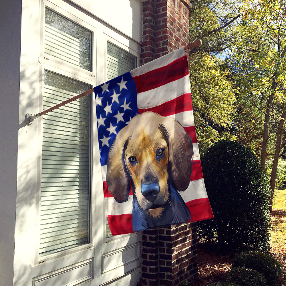 Kerry Beagle American Flag Flag Canvas House Size CK6589CHF