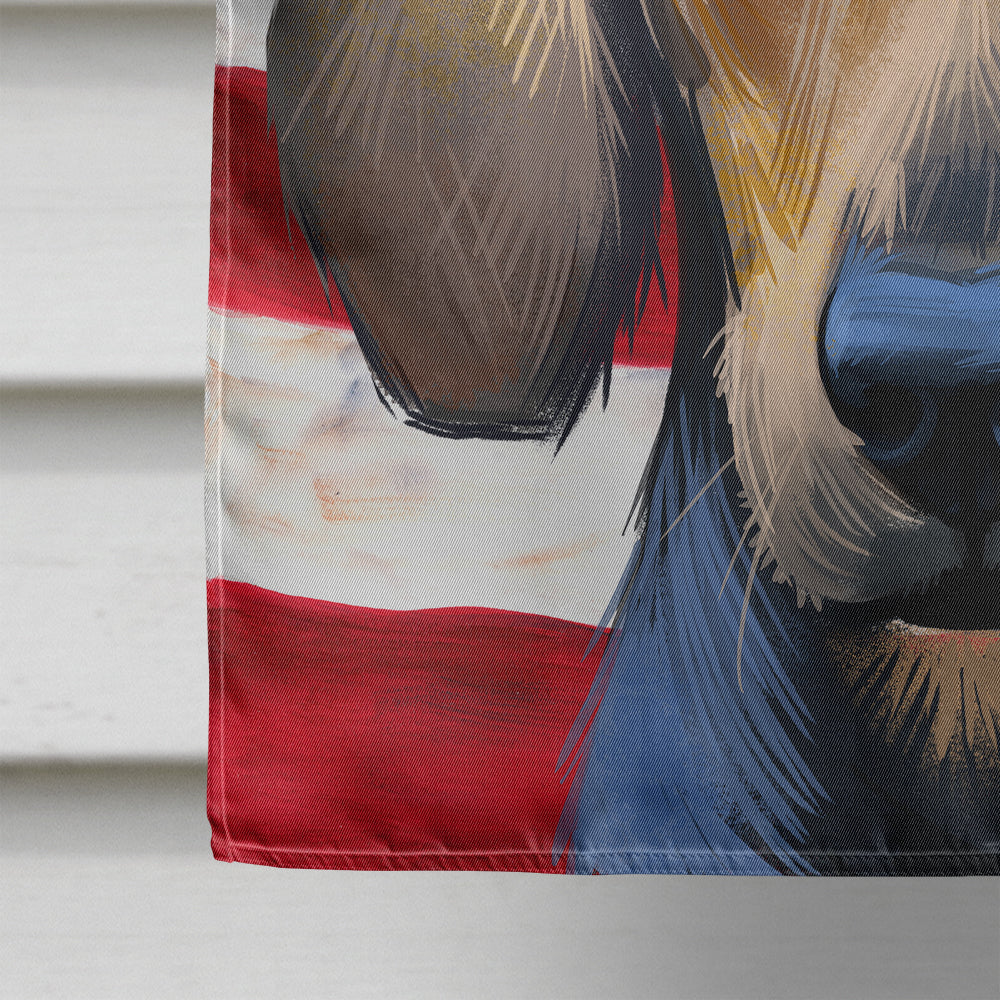 Kerry Beagle American Flag Flag Canvas House Size CK6589CHF