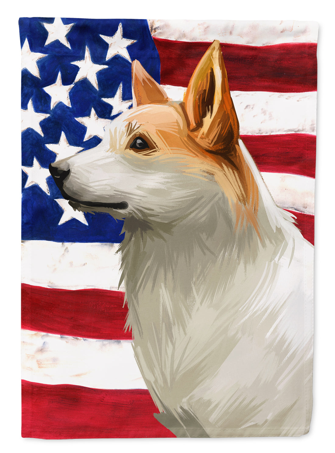 Norrbottenspets Dog American Flag Flag Canvas House Size CK6628CHF