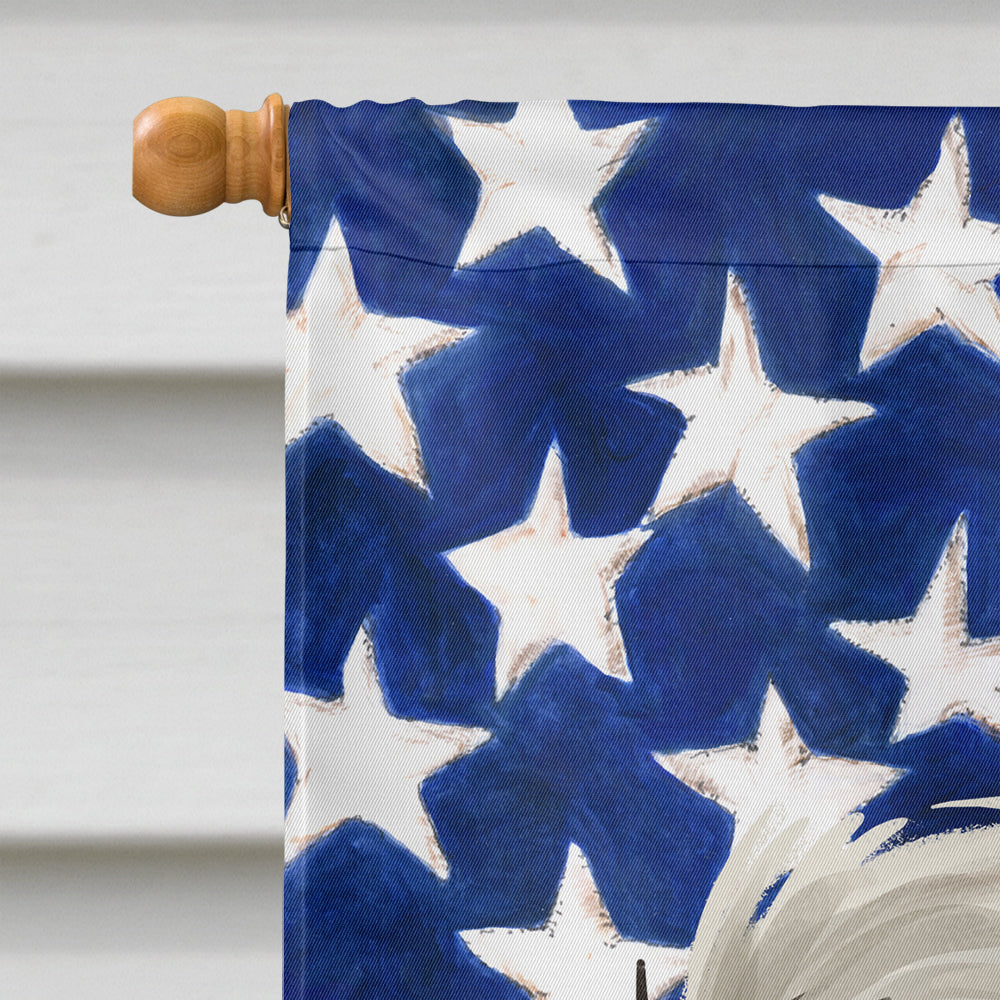 Parson Russell Terrier American Flag Flag Canvas House Size CK6637CHF