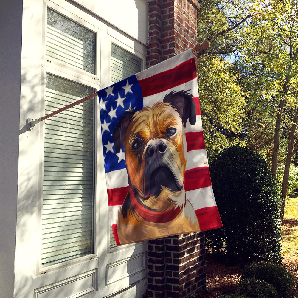 Perro de Presa Mallorquin American Flag Flag Canvas House Size CK6641CHF