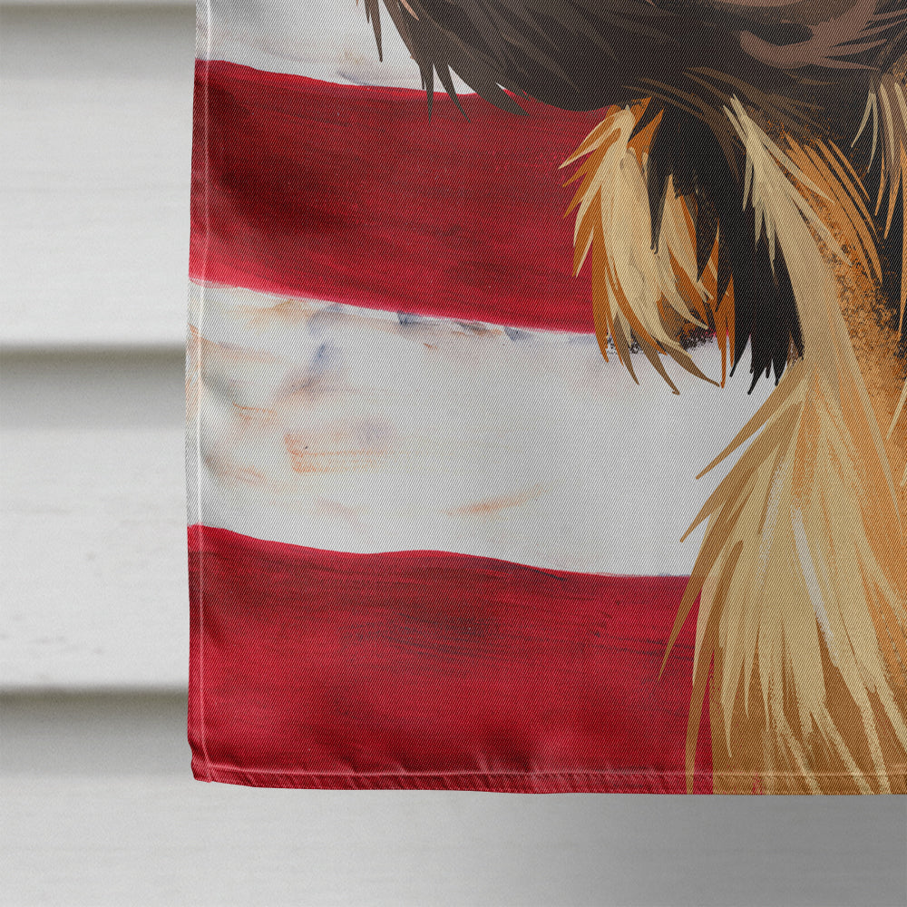 Picardy Spaniel Dog American Flag Flag Canvas House Size CK6645CHF