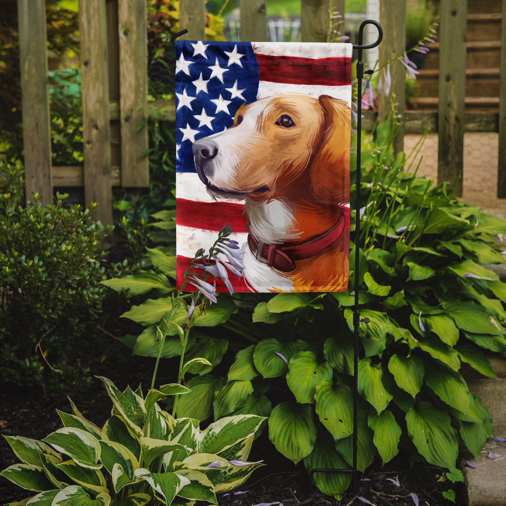 Posavac Hound Dog American Flag Flag Garden Size CK6662GF