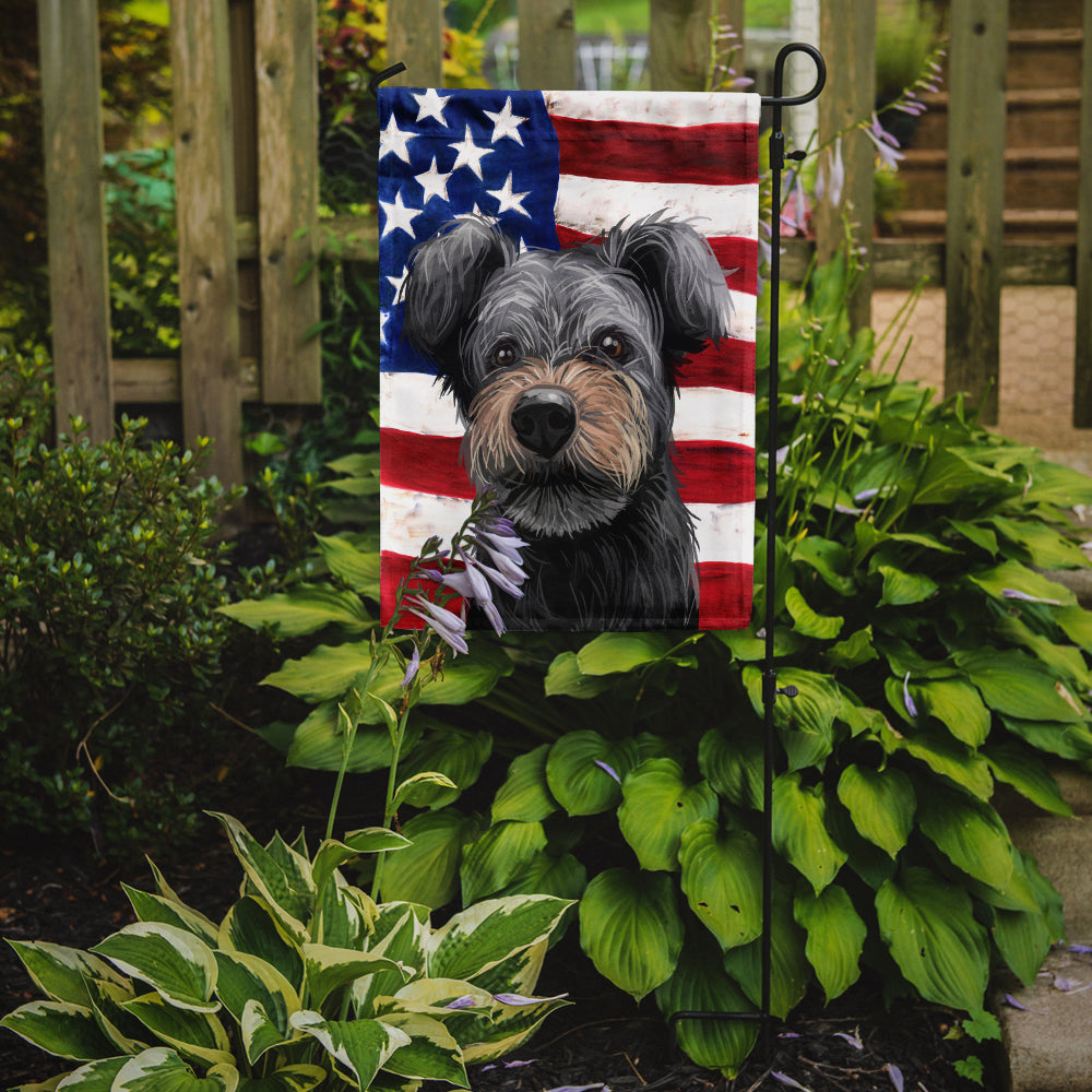 Pumi Dog American Flag Flag Garden Size CK6667GF