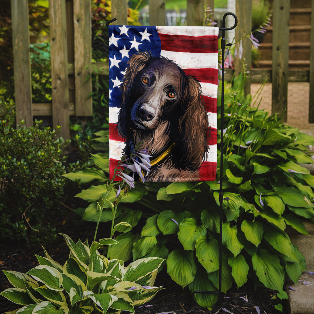 Saint-Usuge Spaniel Dog American Flag Flag Garden Size CK6685GF