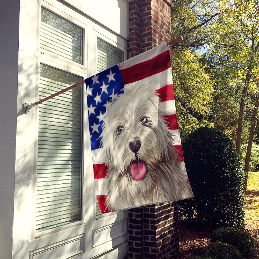 Sapsali Dog American Flag Flag Canvas House Size CK6688CHF