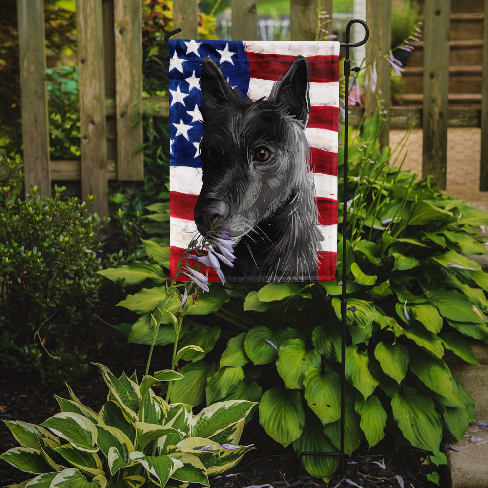 Seskar Seal Dog American Flag Flag Garden Size CK6701GF