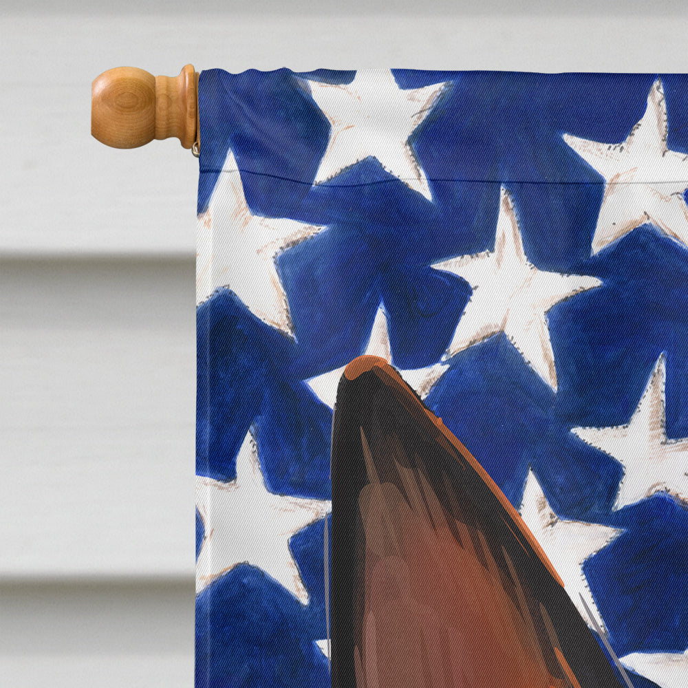 Tenterfield Terrier American Flag Flag Canvas House Size CK6737CHF
