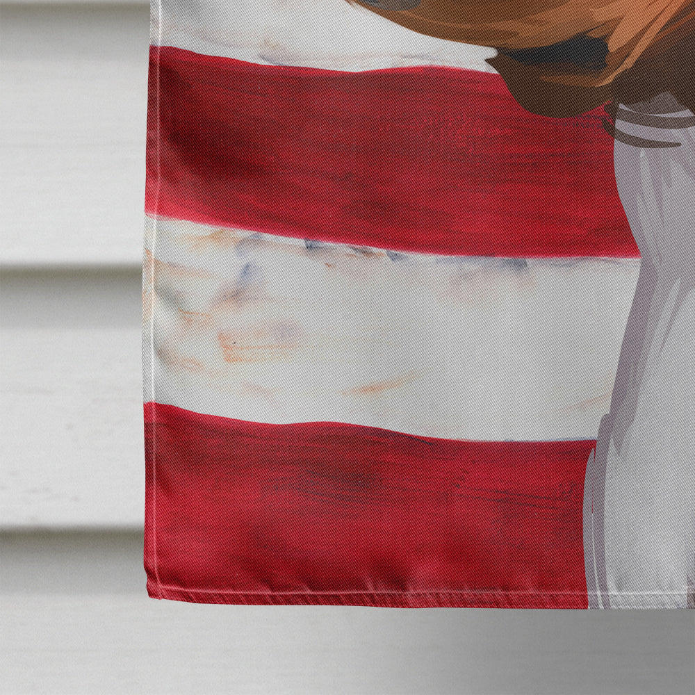 Treeing Walker Coonhound American Flag Flag Canvas House Size CK6746CHF