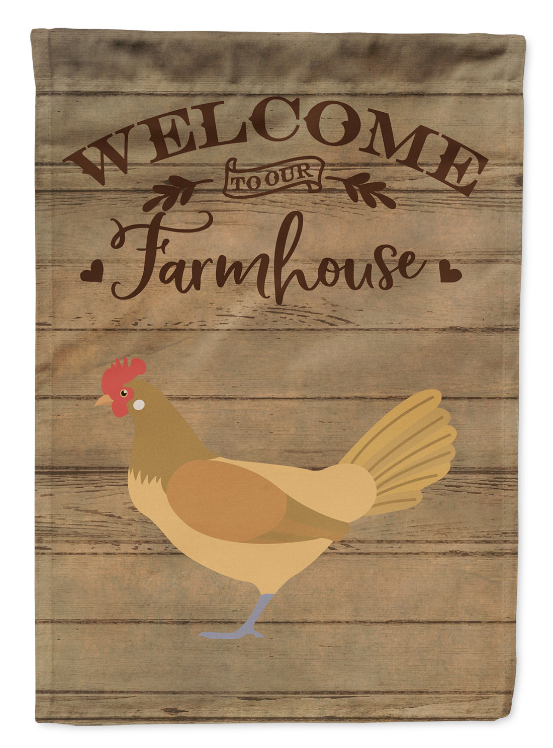 Frisian Friesian Chicken Welcome Flag Canvas House Size CK6776CHF