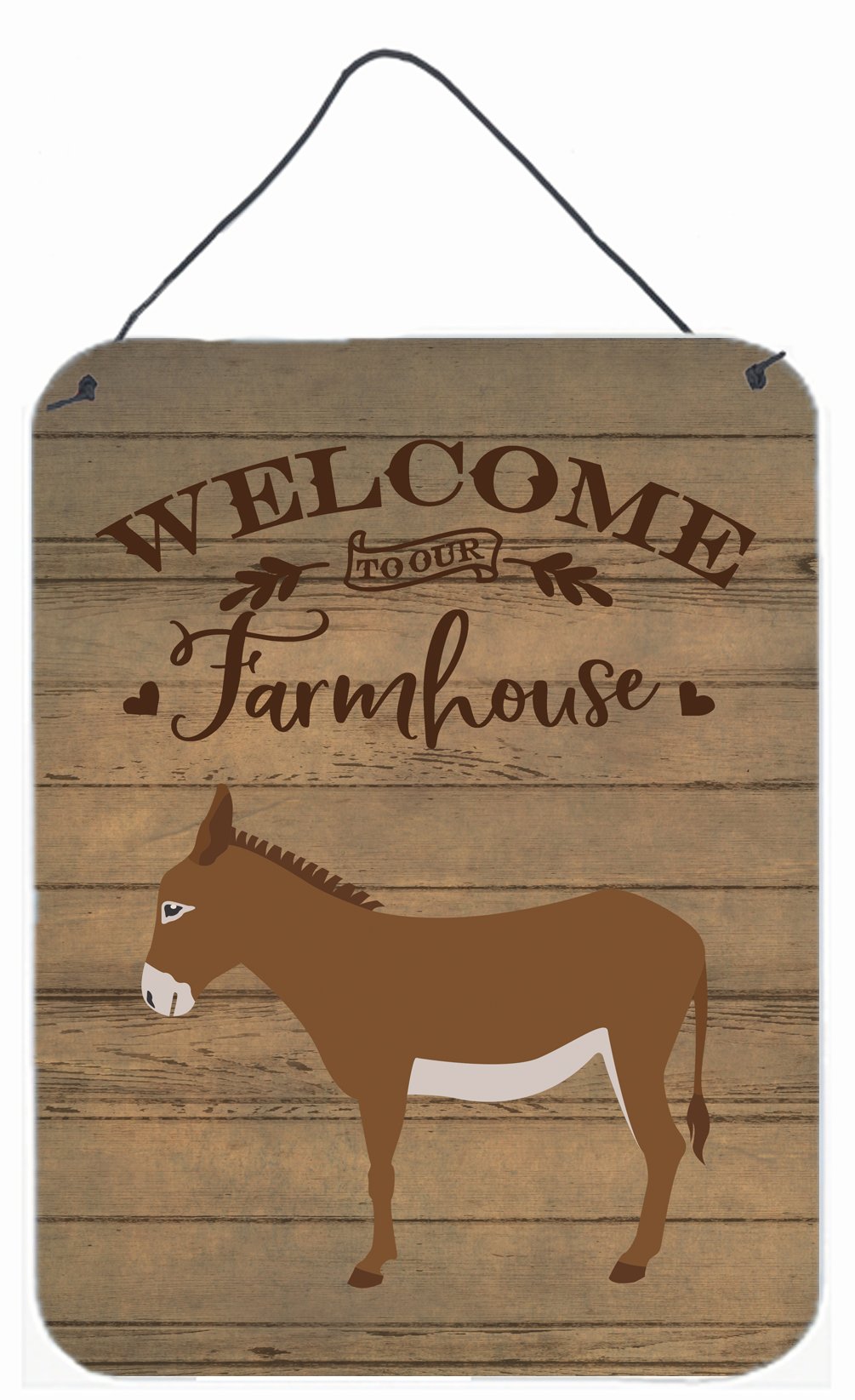 Cotentin Donkey Welcome Wall or Door Hanging Prints CK6793DS1216 by Caroline's Treasures