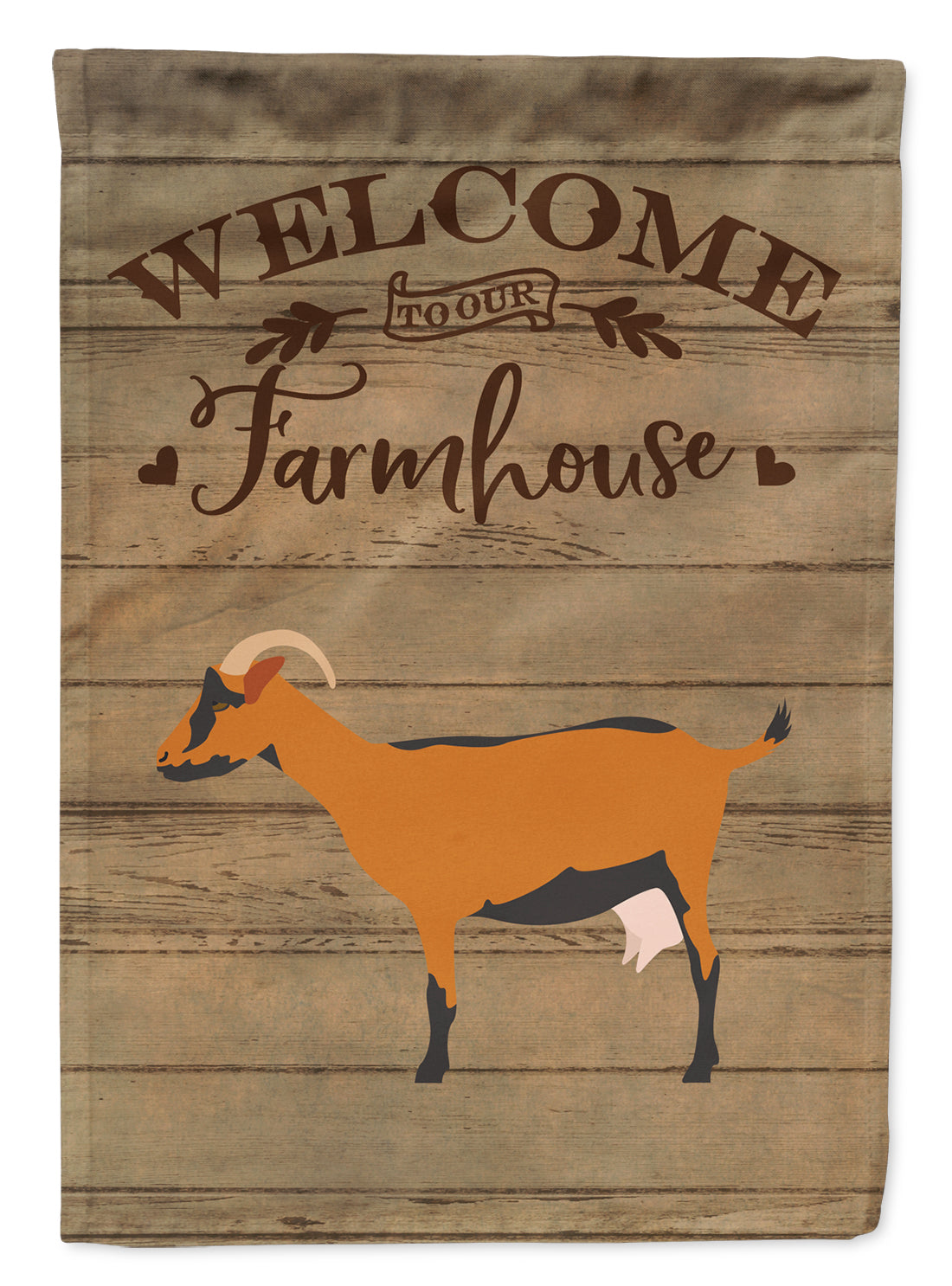 Oberhasli Goat Welcome Flag Canvas House Size CK6832CHF