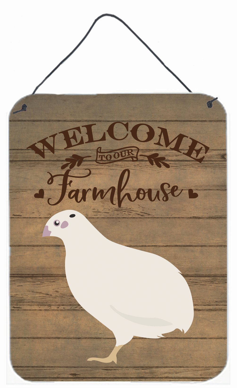 Texas Quail Welcome Wall or Door Hanging Prints CK6901DS1216 by Caroline's Treasures