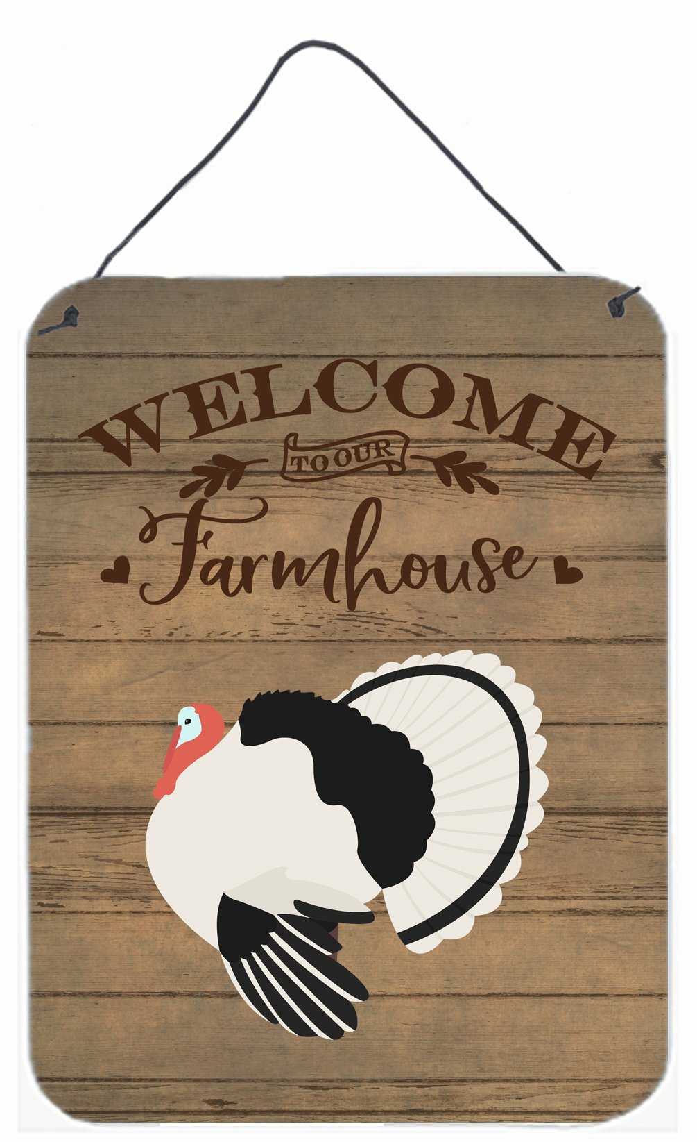 Royal Palm Turkey Welcome Wall or Door Hanging Prints CK6932DS1216 by Caroline's Treasures