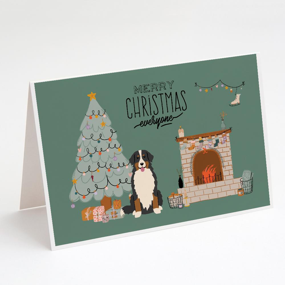 Buy this Bernese Mountain Dog Christmas Everyone Greeting Cards and Envelopes Pack of 8