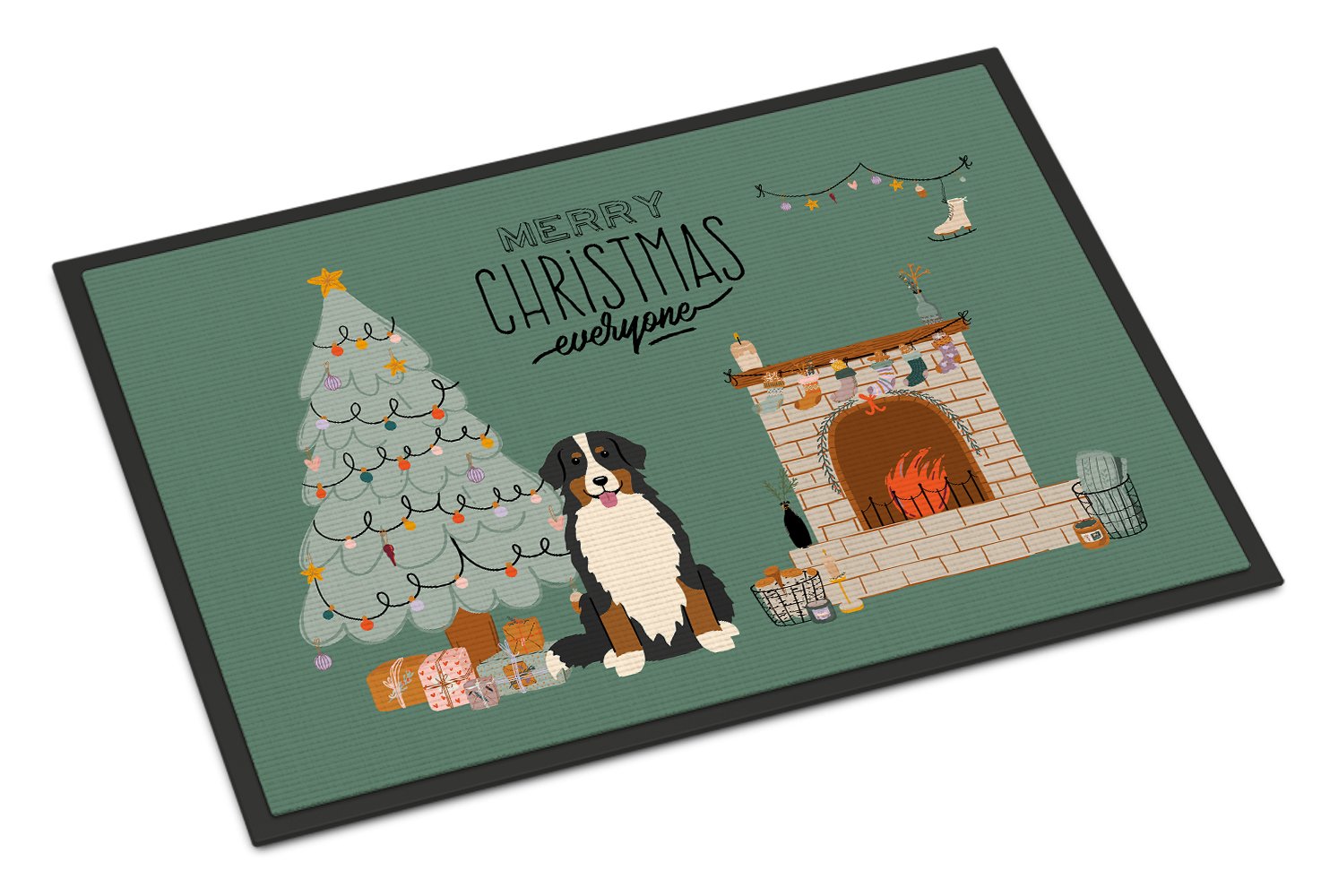 Bernese Mountain Dog Christmas Everyone Indoor or Outdoor Mat 24x36 CK7599JMAT by Caroline's Treasures