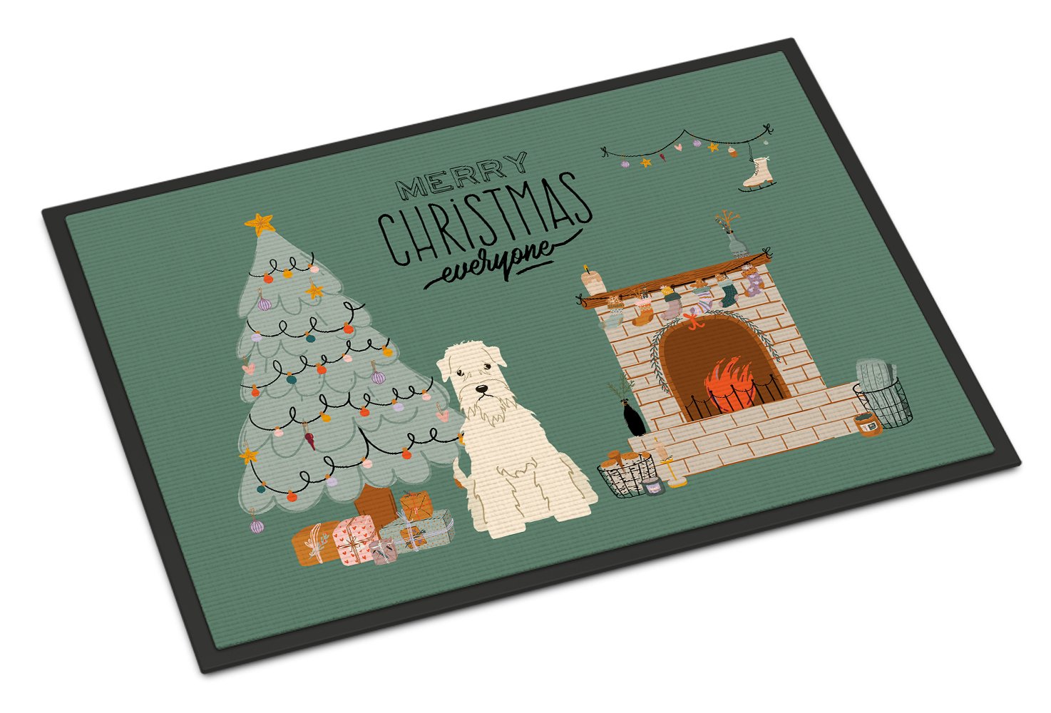 Soft Coated Wheaten Terrier Christmas Everyone Indoor or Outdoor Mat 24x36 CK7624JMAT by Caroline's Treasures