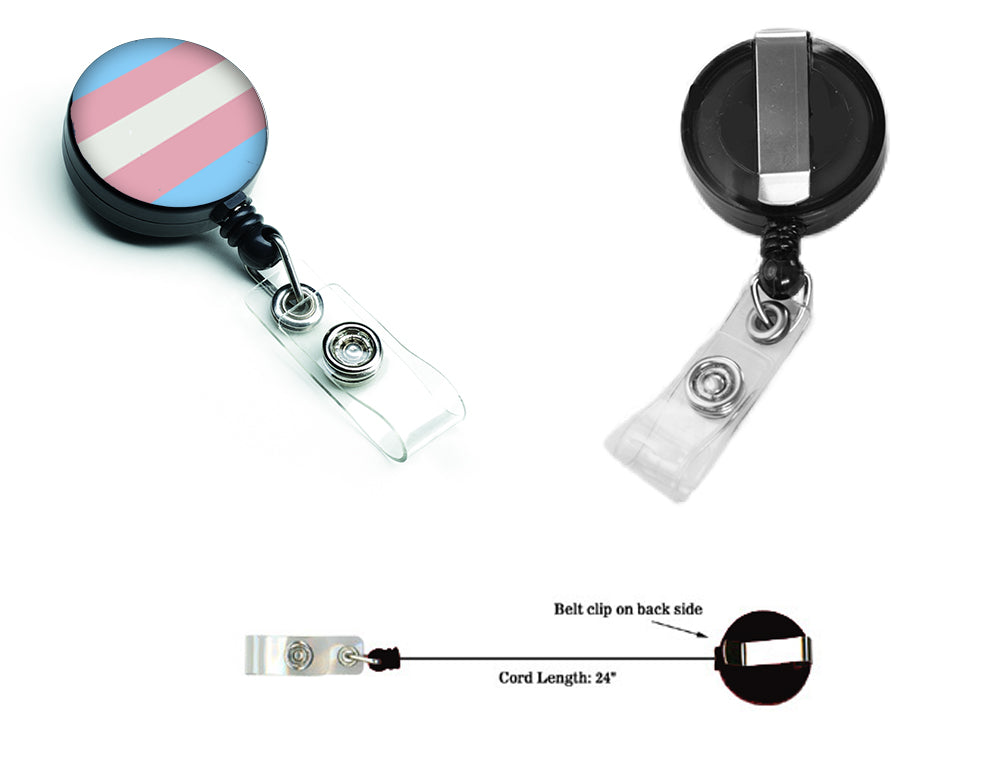 Transgender Pride Retractable Badge Reel