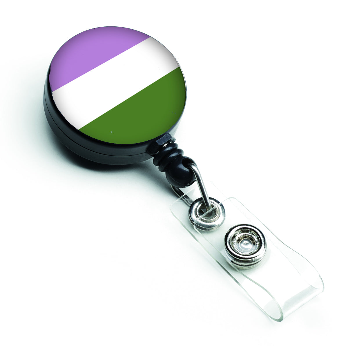 Genderqueer Pride Retractable Badge Reel