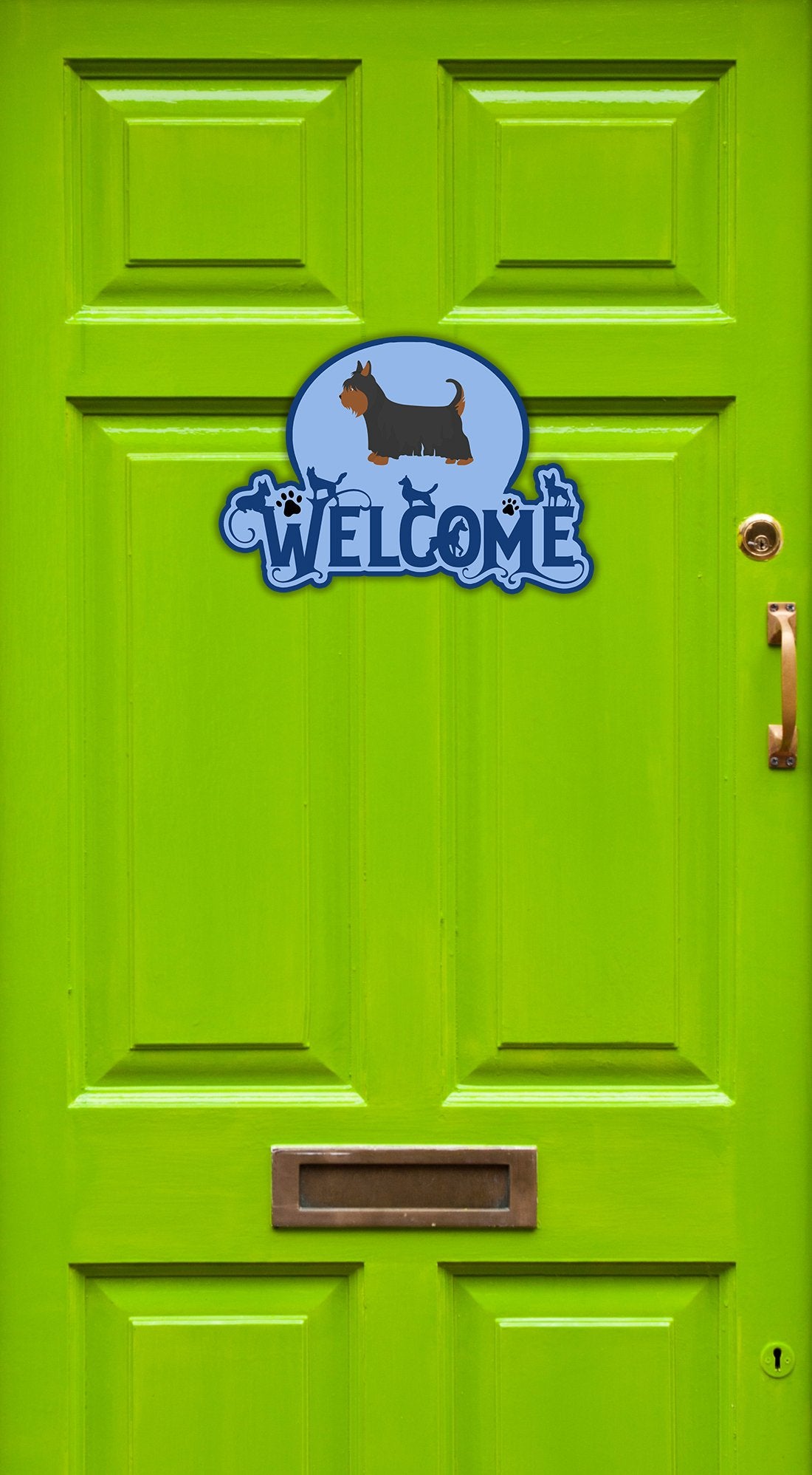 Buy this Australian Silky Terrier Welcome Door Hanger Decoration