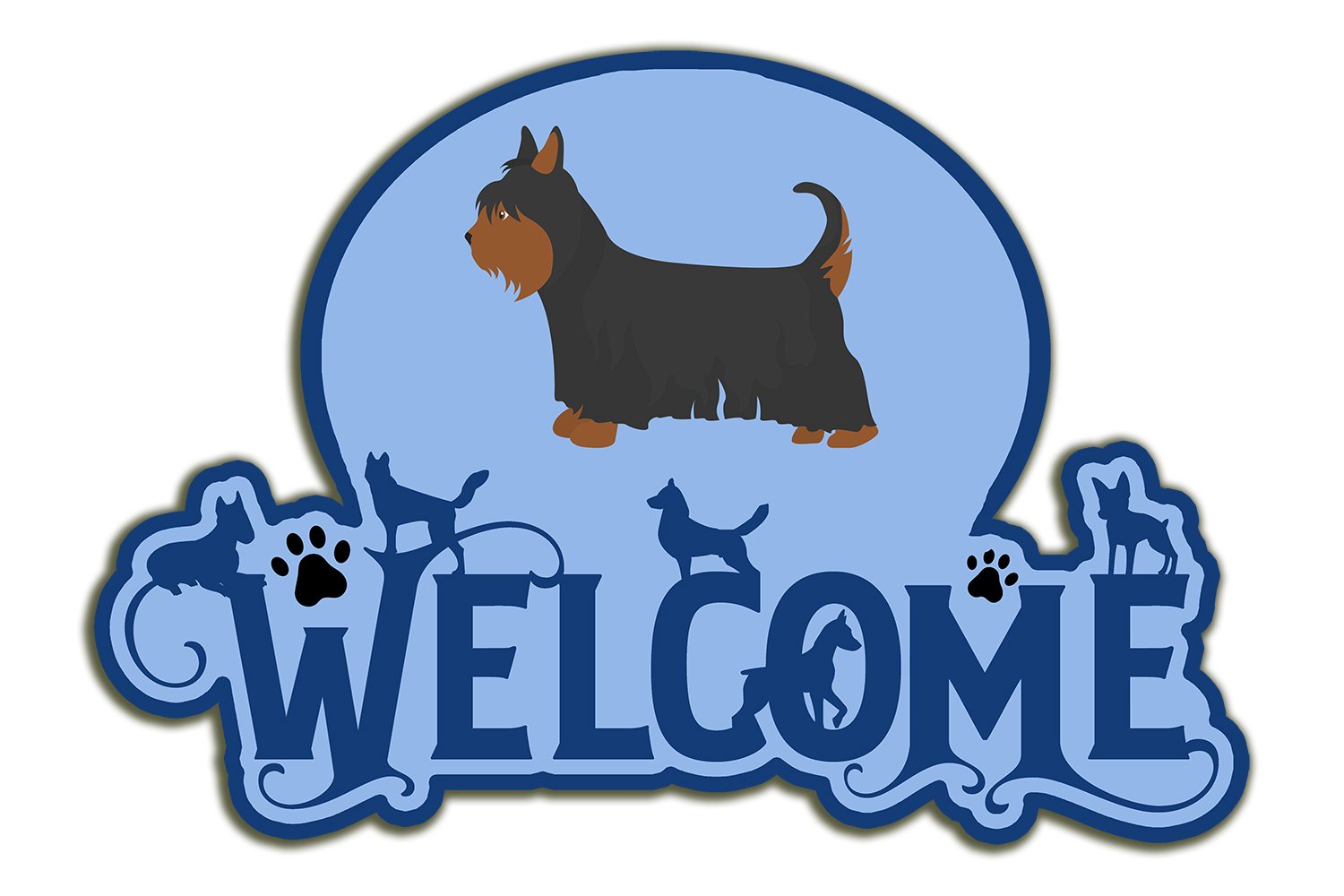 Buy this Australian Silky Terrier Welcome Door Hanger Decoration