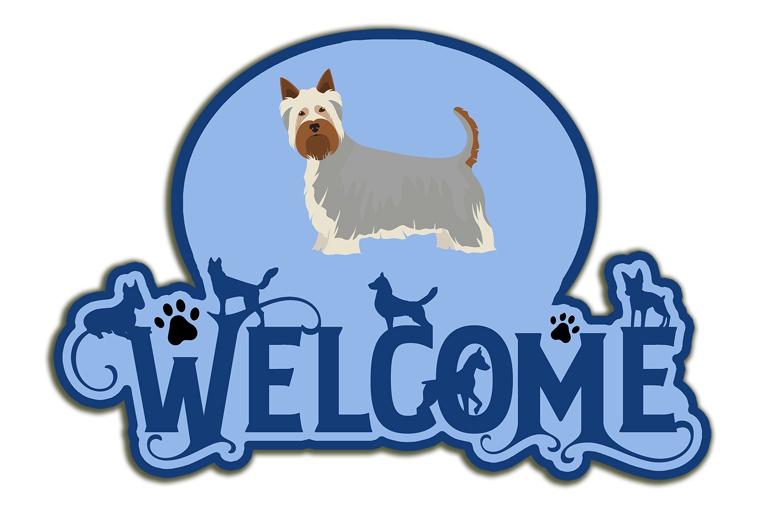 Buy this Australian Silky Terrier #2 Welcome Door Hanger Decoration