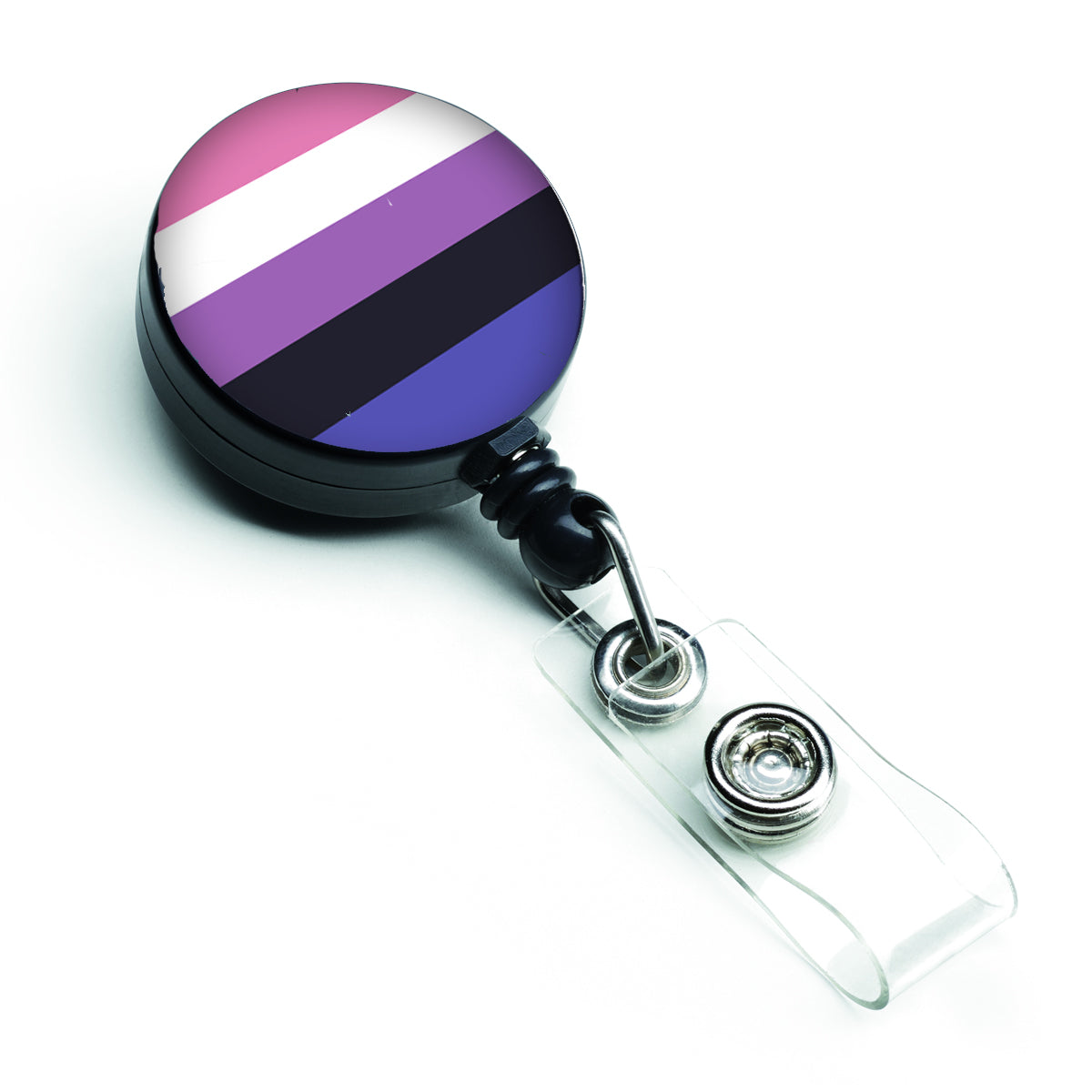 Genderfluid Pride Retractable Badge Reel