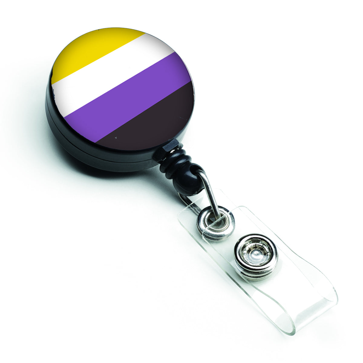 Nonbinary Pride Retractable Badge Reel