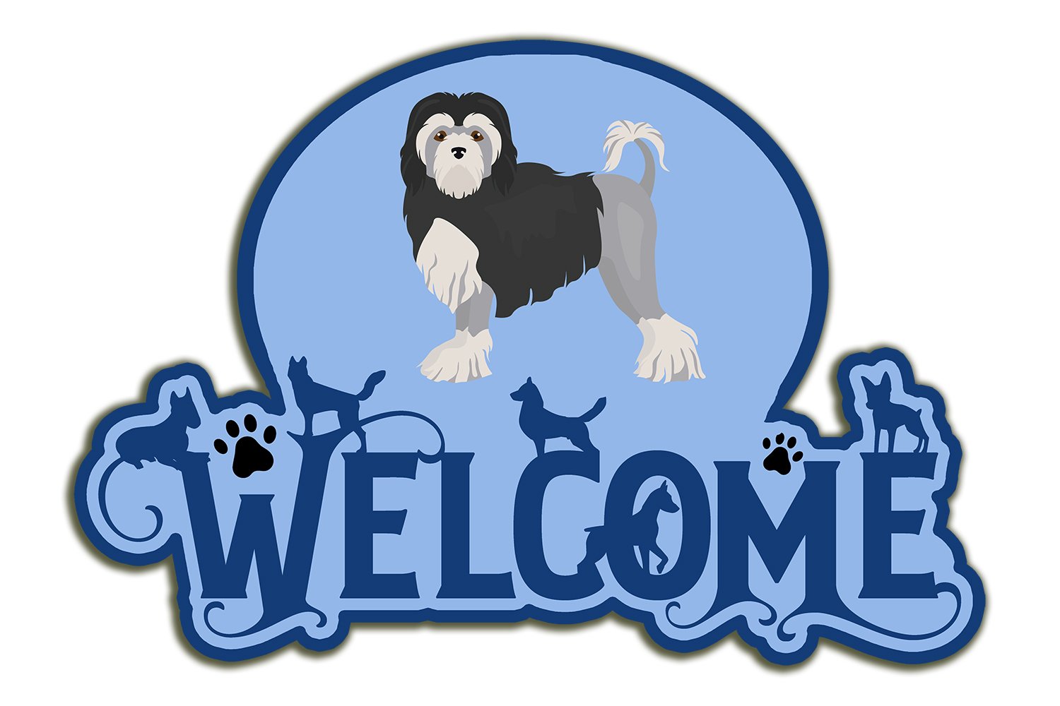 Buy this Lowchen Little Lion Dog #2 Welcome Door Hanger Decoration
