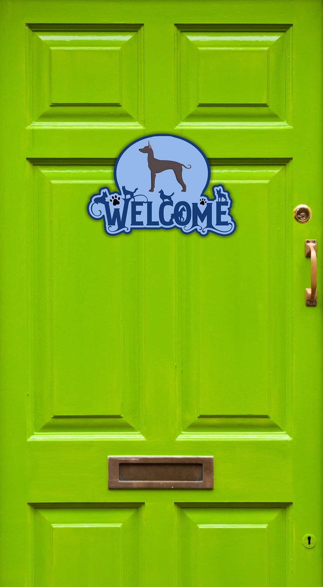 Buy this Mexican Hairless Dog #1 Welcome Door Hanger Decoration