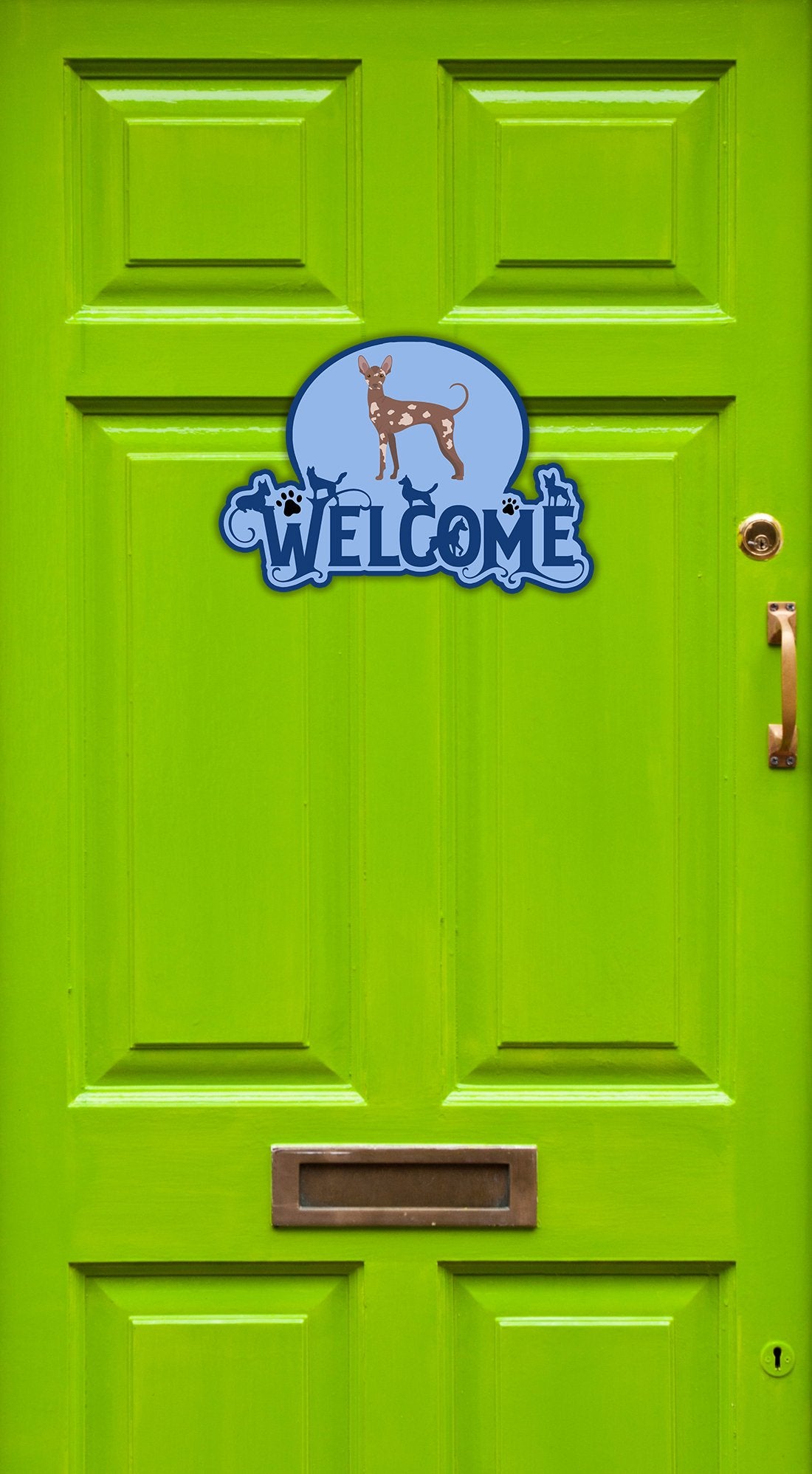 Mexican Hairless Dog #2 Welcome Door Hanger Decoration - the-store.com