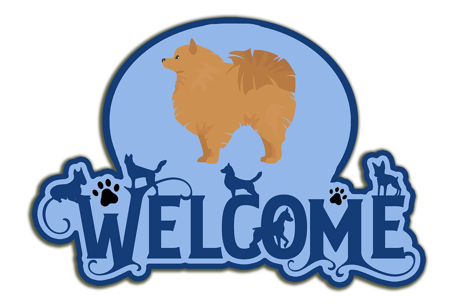 Buy this Pomeranian #1 Welcome Door Hanger Decoration