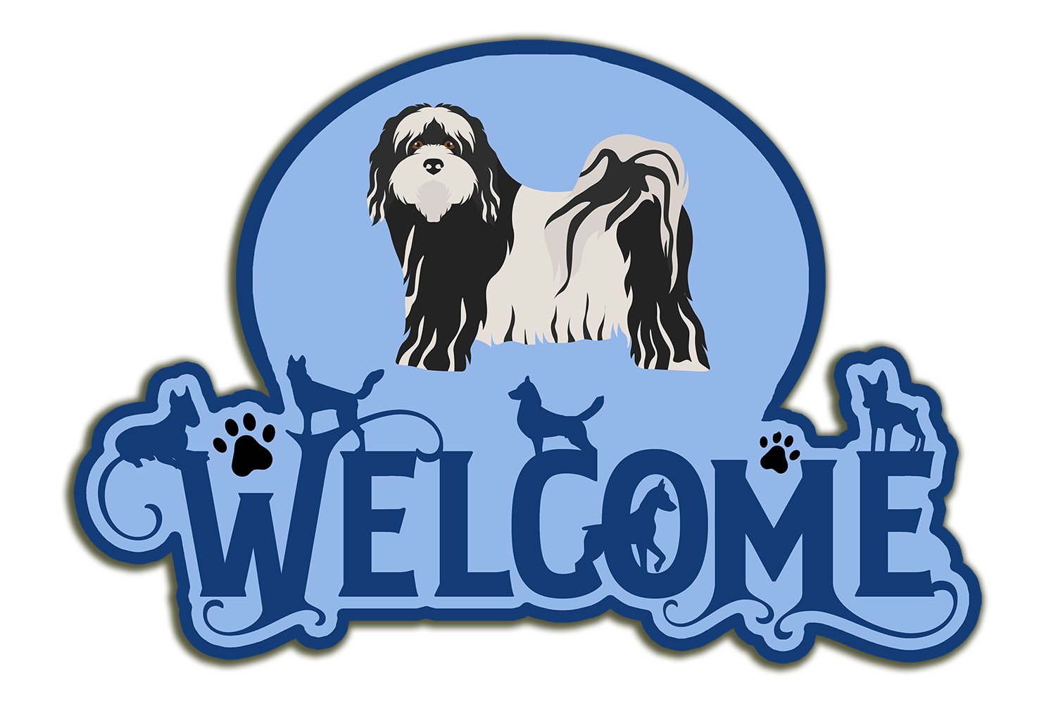 Buy this Tibetan Terrier Welcome Door Hanger Decoration