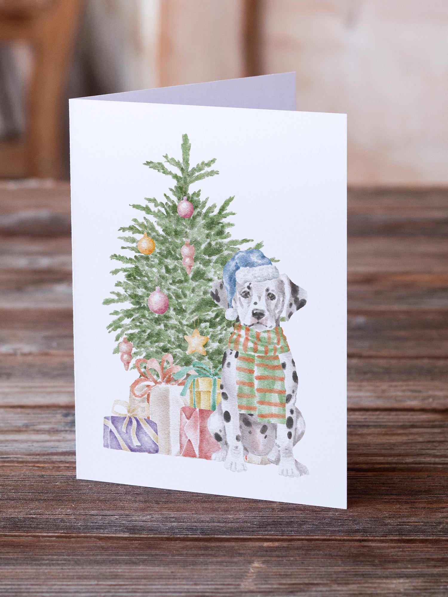 Buy this Christmas Dalmatian Puppy Greeting Cards and Envelopes Pack of 8