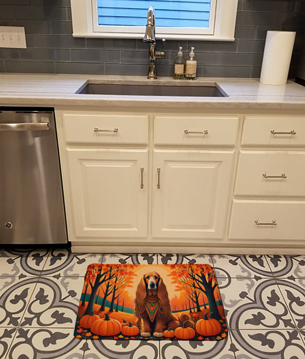 Buy this Afghan Hound Fall Memory Foam Kitchen Mat