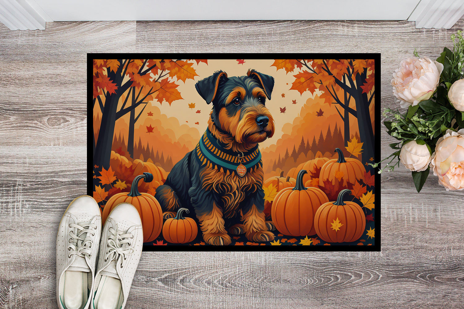 Buy this Airedale Terrier Fall Indoor or Outdoor Mat 24x36