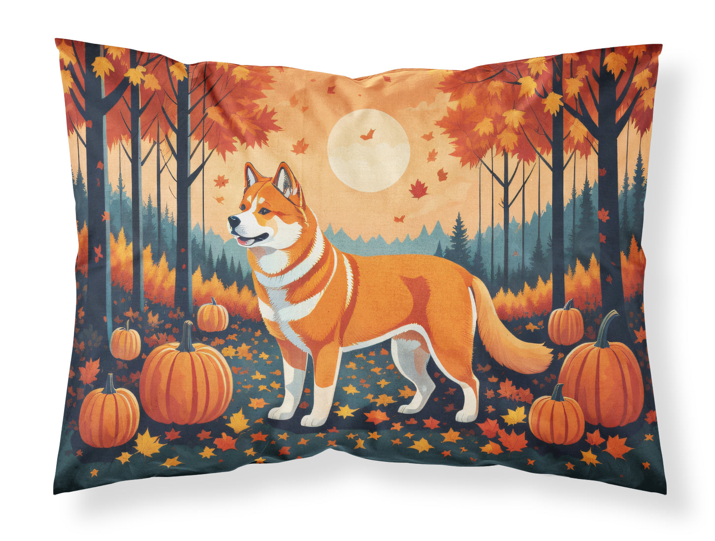 Buy this Akita Fall Fabric Standard Pillowcase