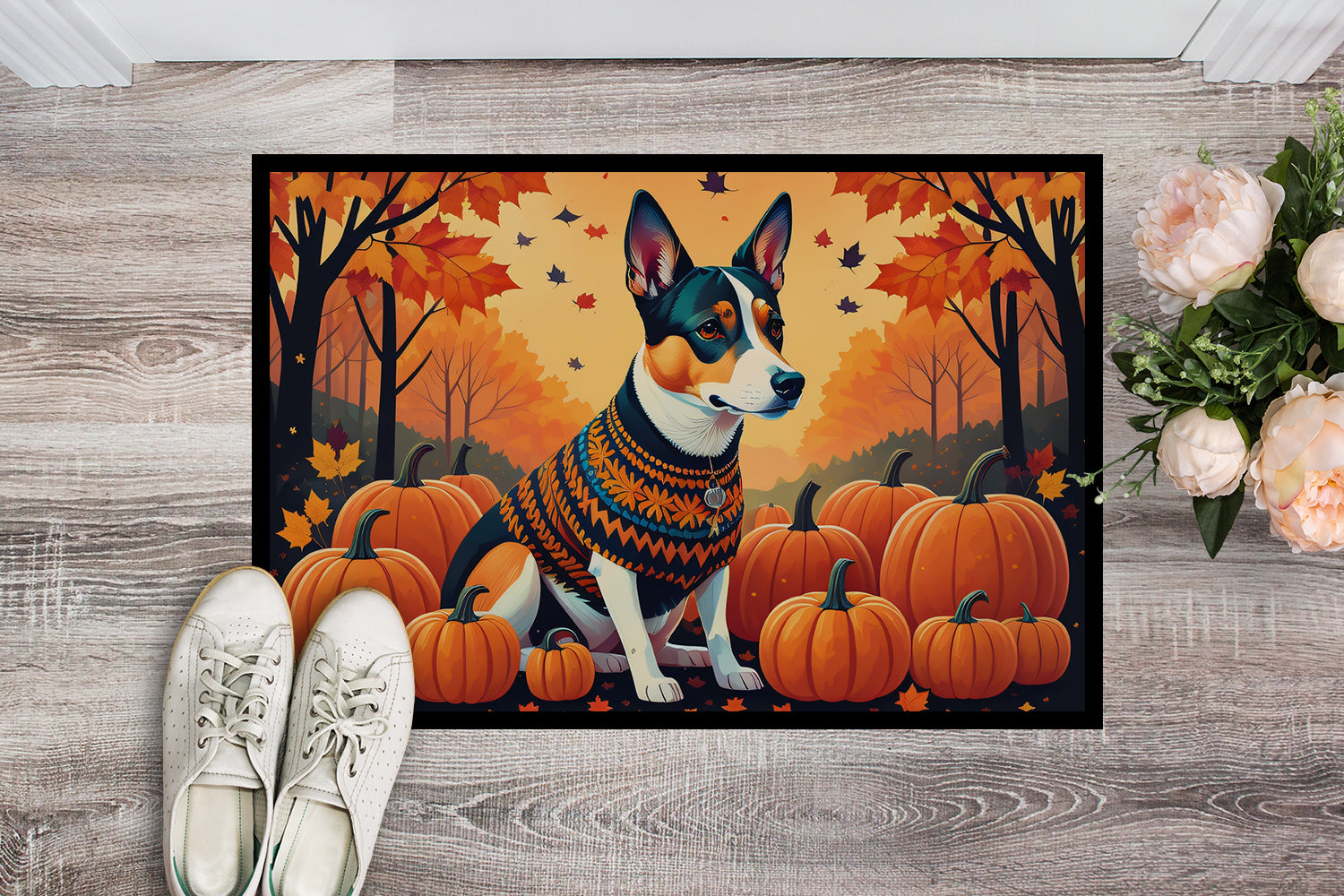 Buy this Basenji Fall Doormat 18x27