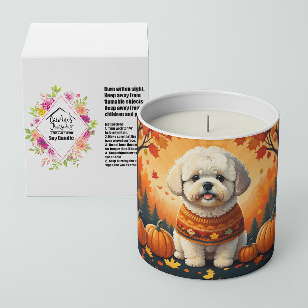 Buy this Bichon Frise Fall Decorative Soy Candle
