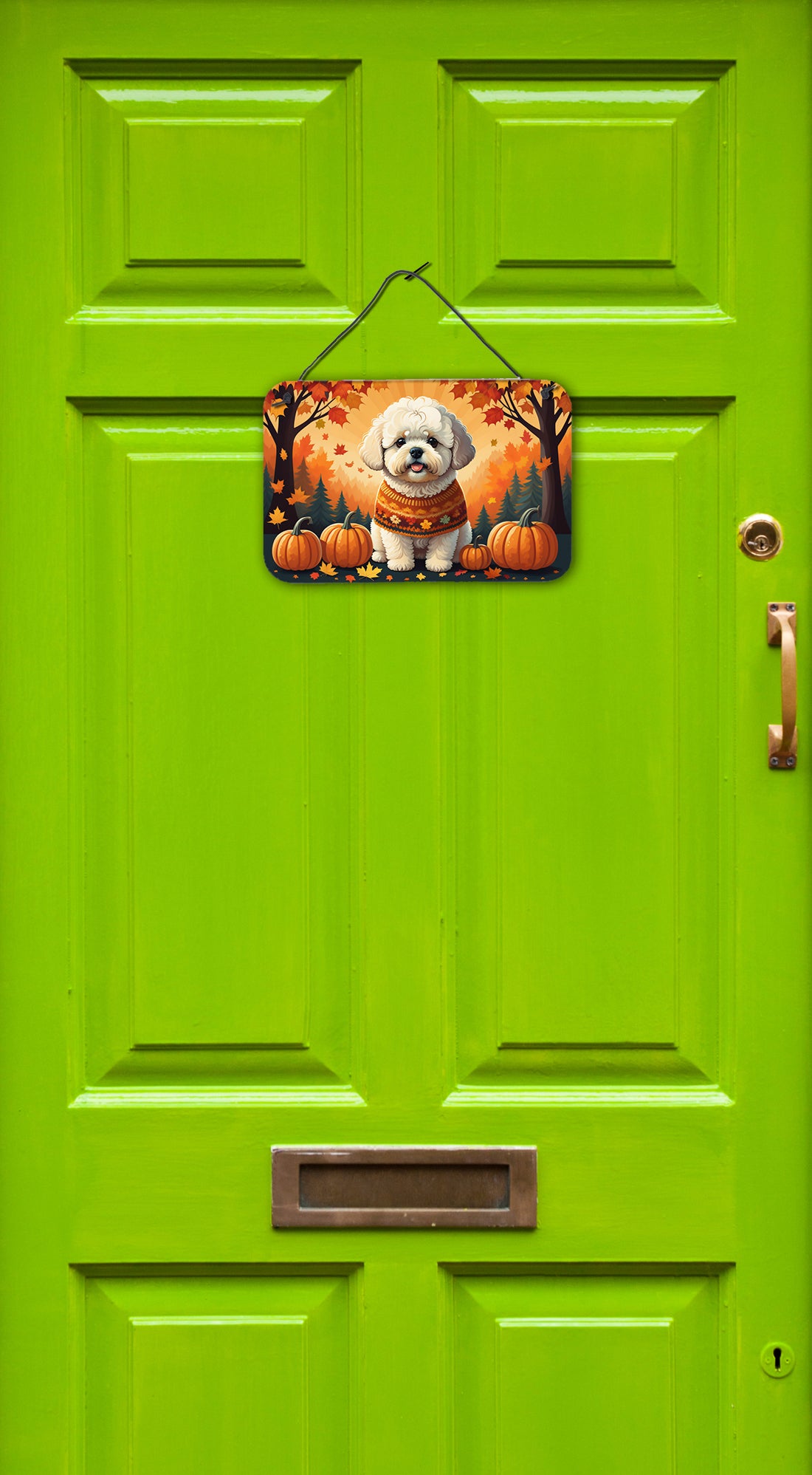 Buy this Bichon Frise Fall Wall or Door Hanging Prints