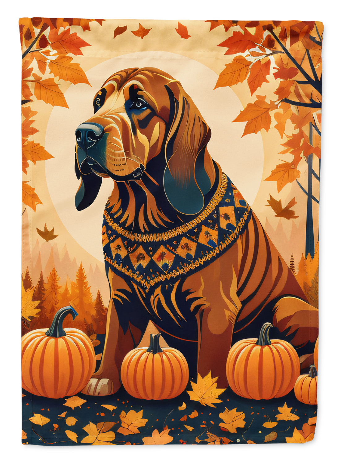 Buy this Bloodhound Fall Garden Flag