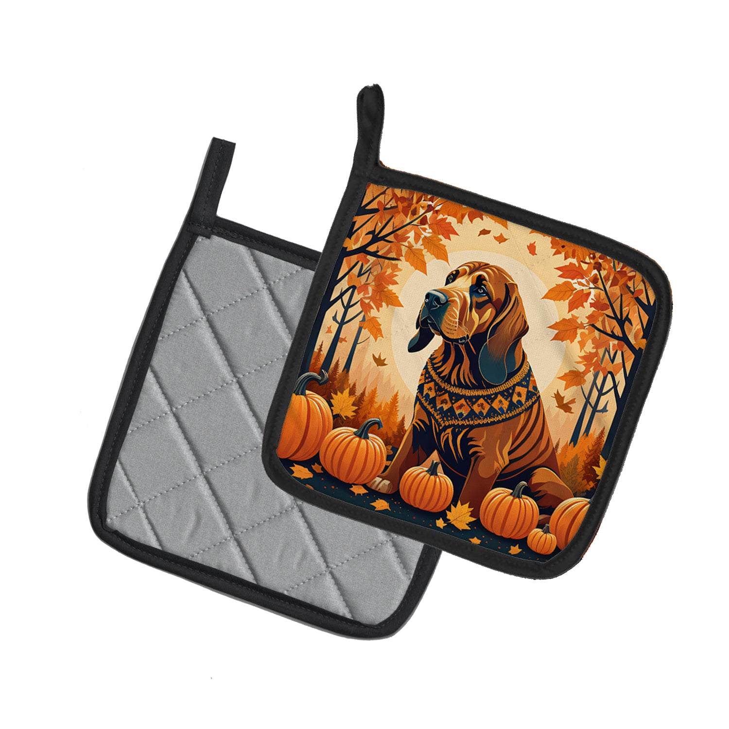 Buy this Bloodhound Fall Pair of Pot Holders