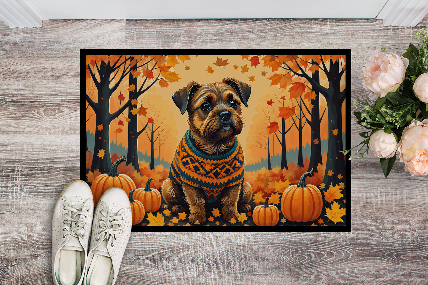 Buy this Border Terrier Fall Doormat 18x27