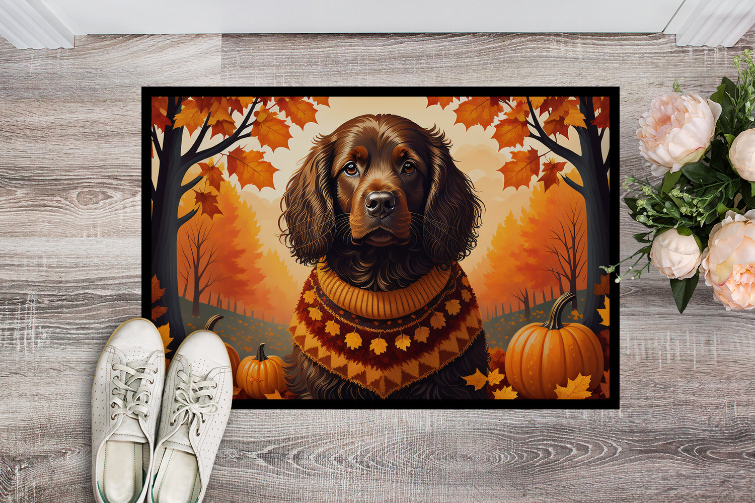 Buy this Boykin Spaniel Fall Doormat 18x27