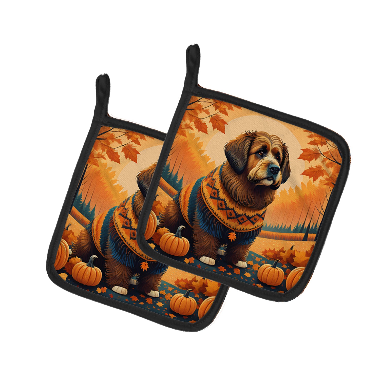 Buy this Briard Fall Pair of Pot Holders